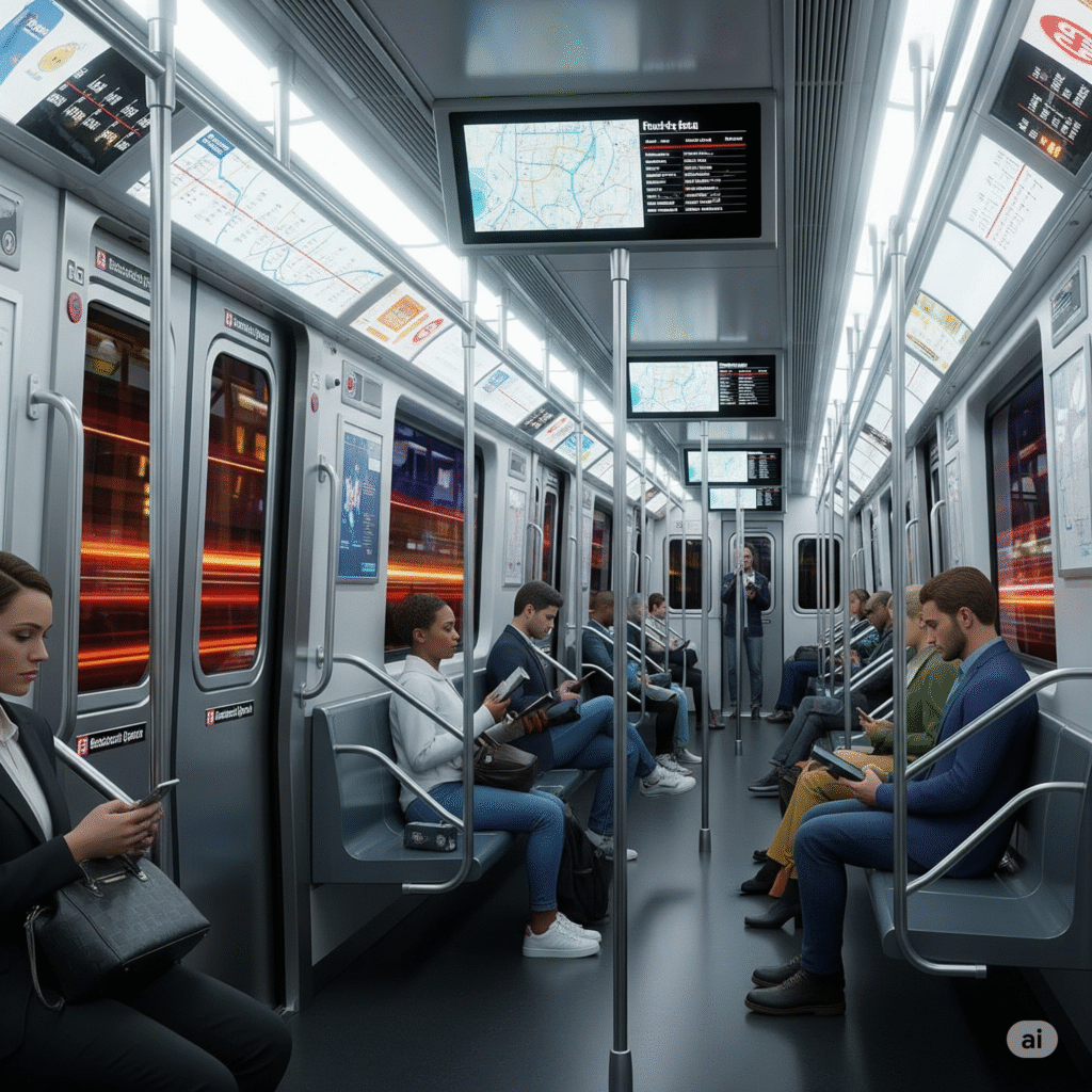 R211 subway car